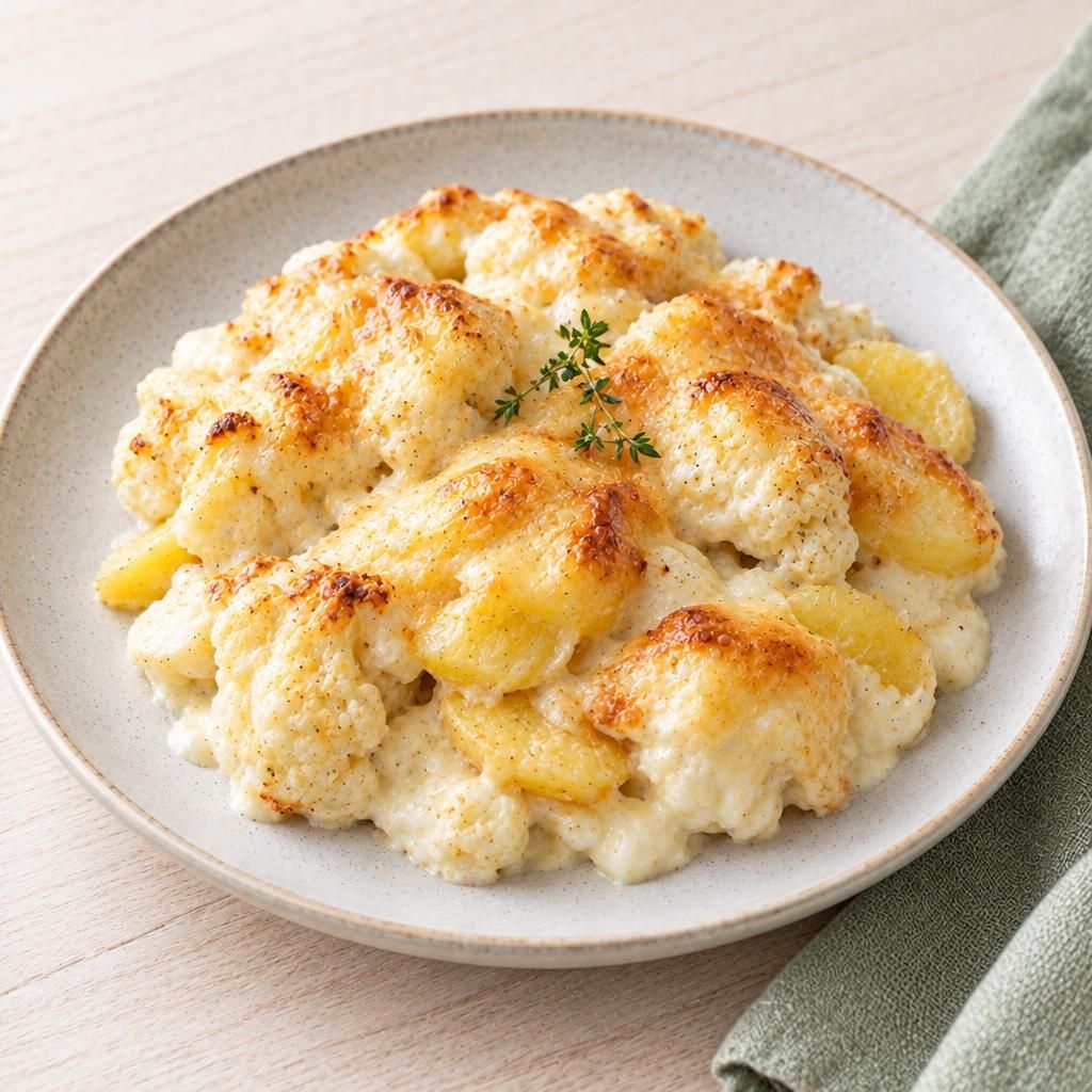 Blumenkohl-Kartoffel-Gratin