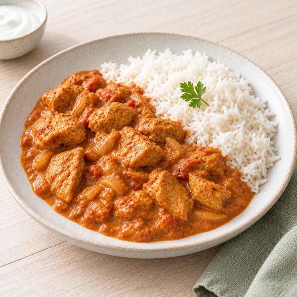 Veggie-Tikka-Masala mit Reis