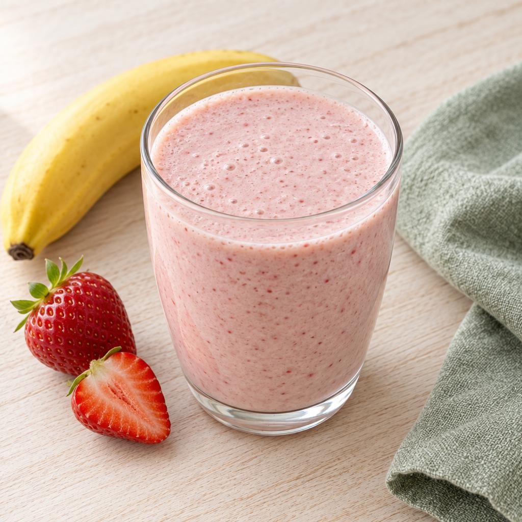 Erdbeer-Bananen-Milch