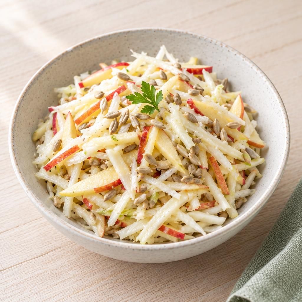 Kohlrabi-Apfel-Rohkost im Becher