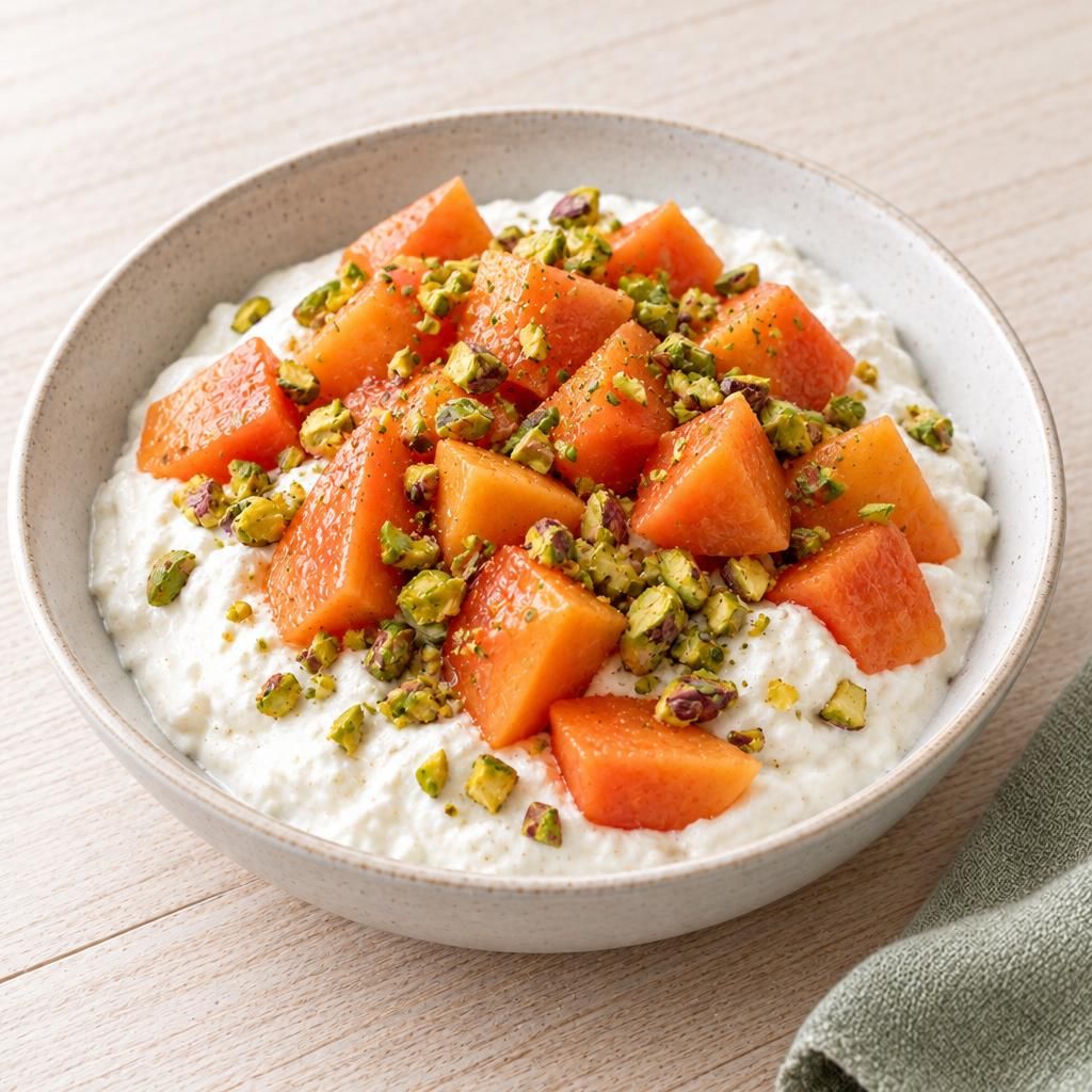 Magerquark mit Papaya