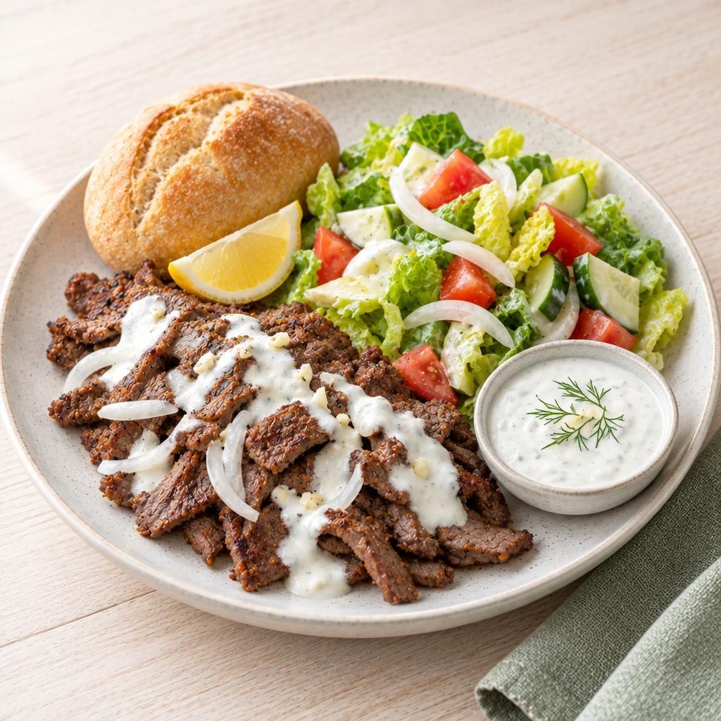 Kebab mit Knoblauchsauce