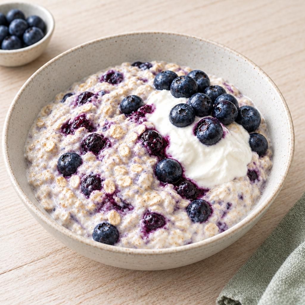 Heidelbeer-Overnight-Oats mit Skyr