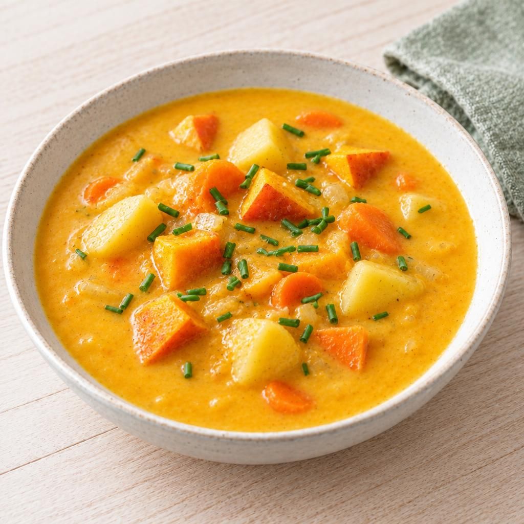 Kartoffel-Kürbis-Suppe