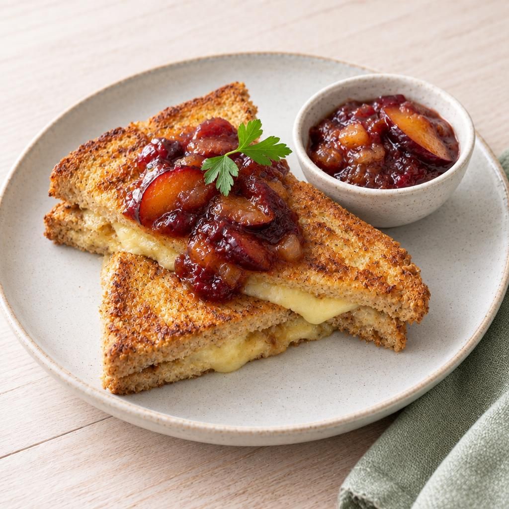 Arme Ritter mit Pflaumenchutney