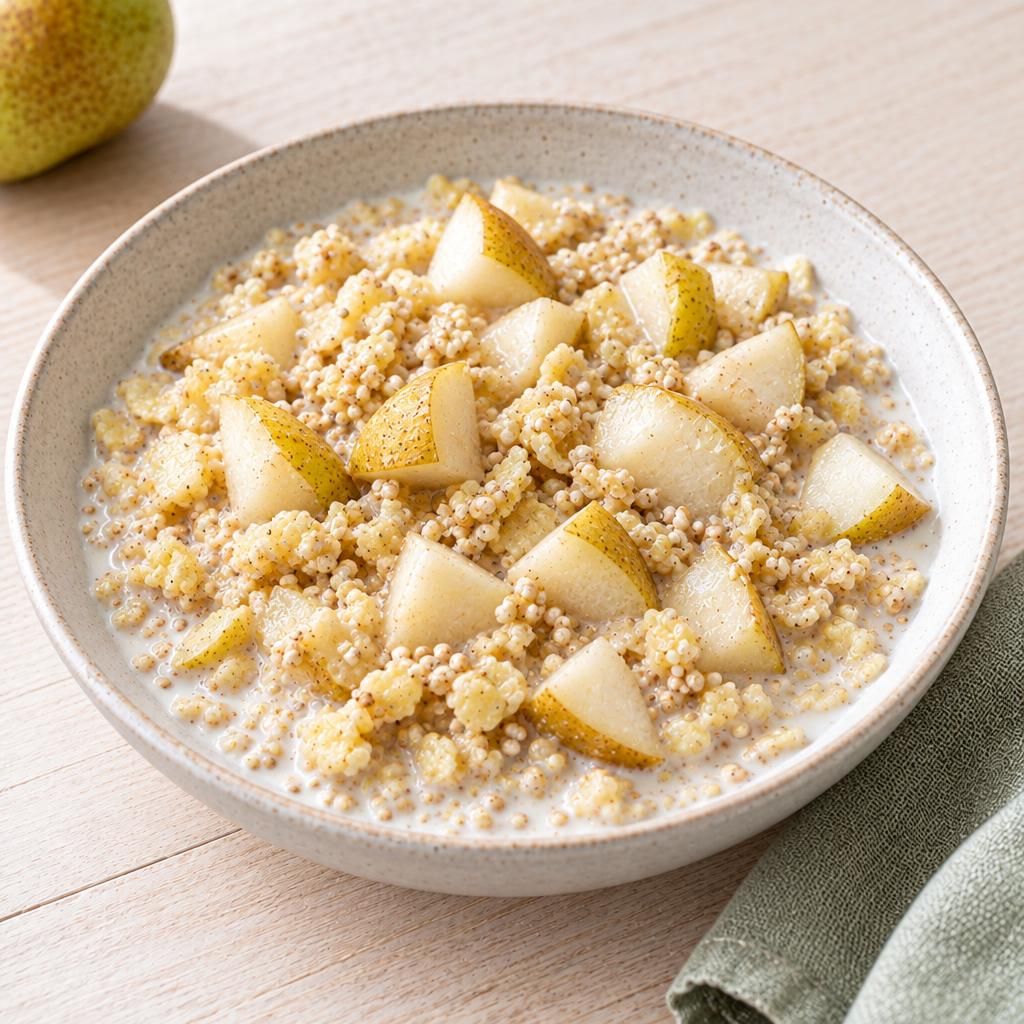 Birnen-Amaranth-Müsli (vegan)