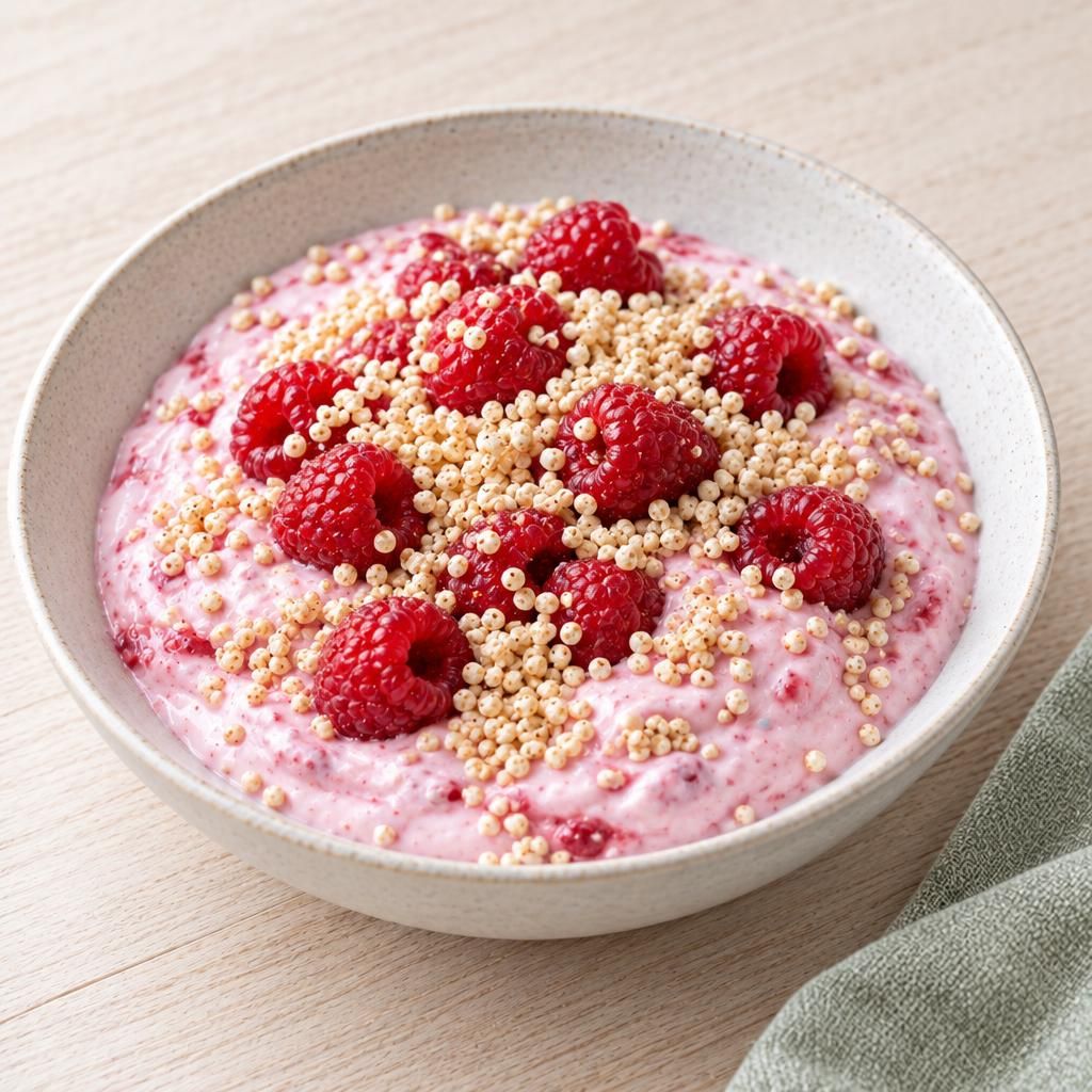 Himbeer-Joghurt mit Amaranth
