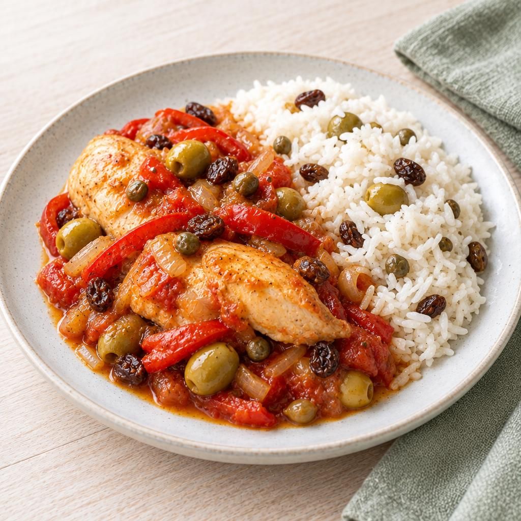 Kubanisches Hähnchen mit Reis