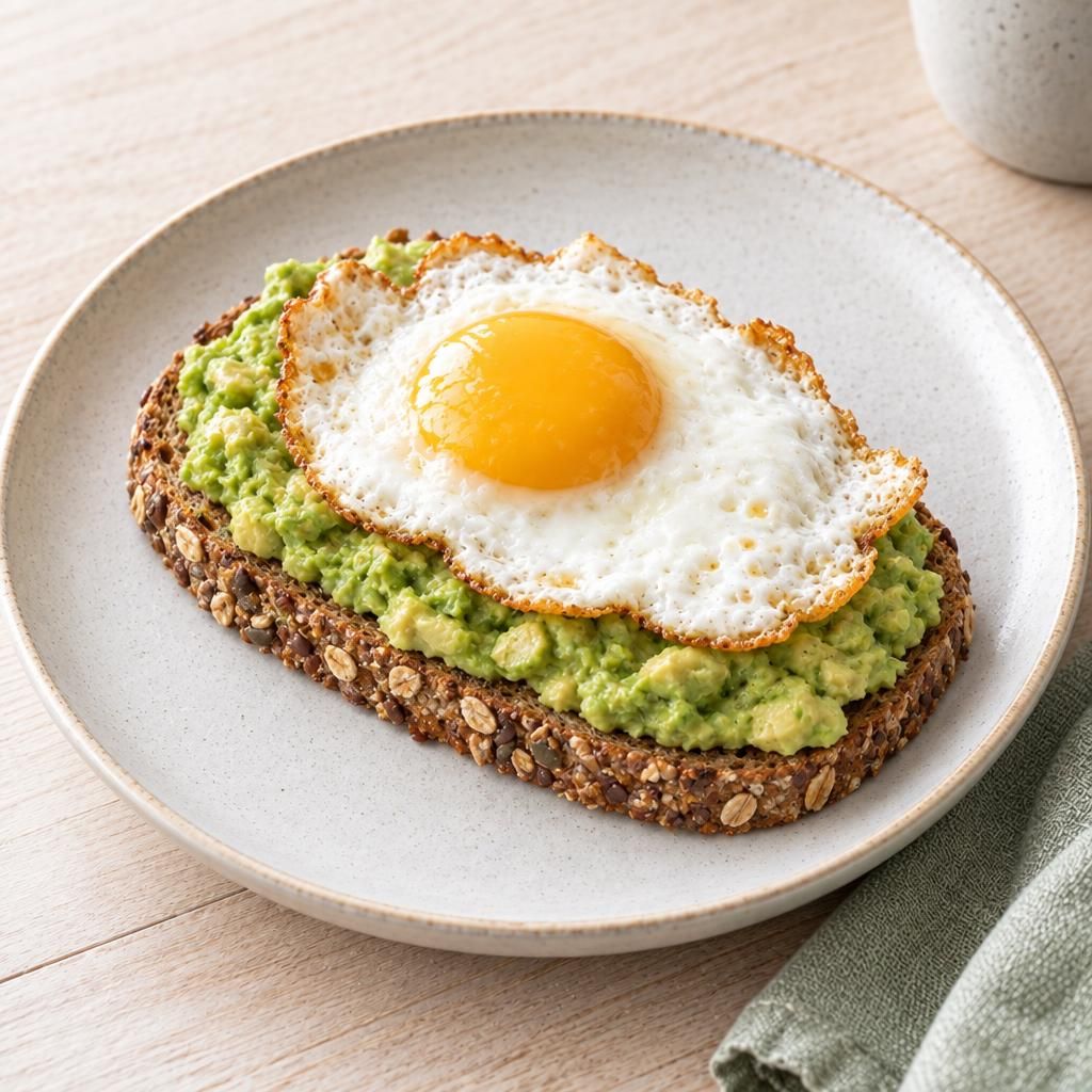 Avocadobrot mit Spiegelei