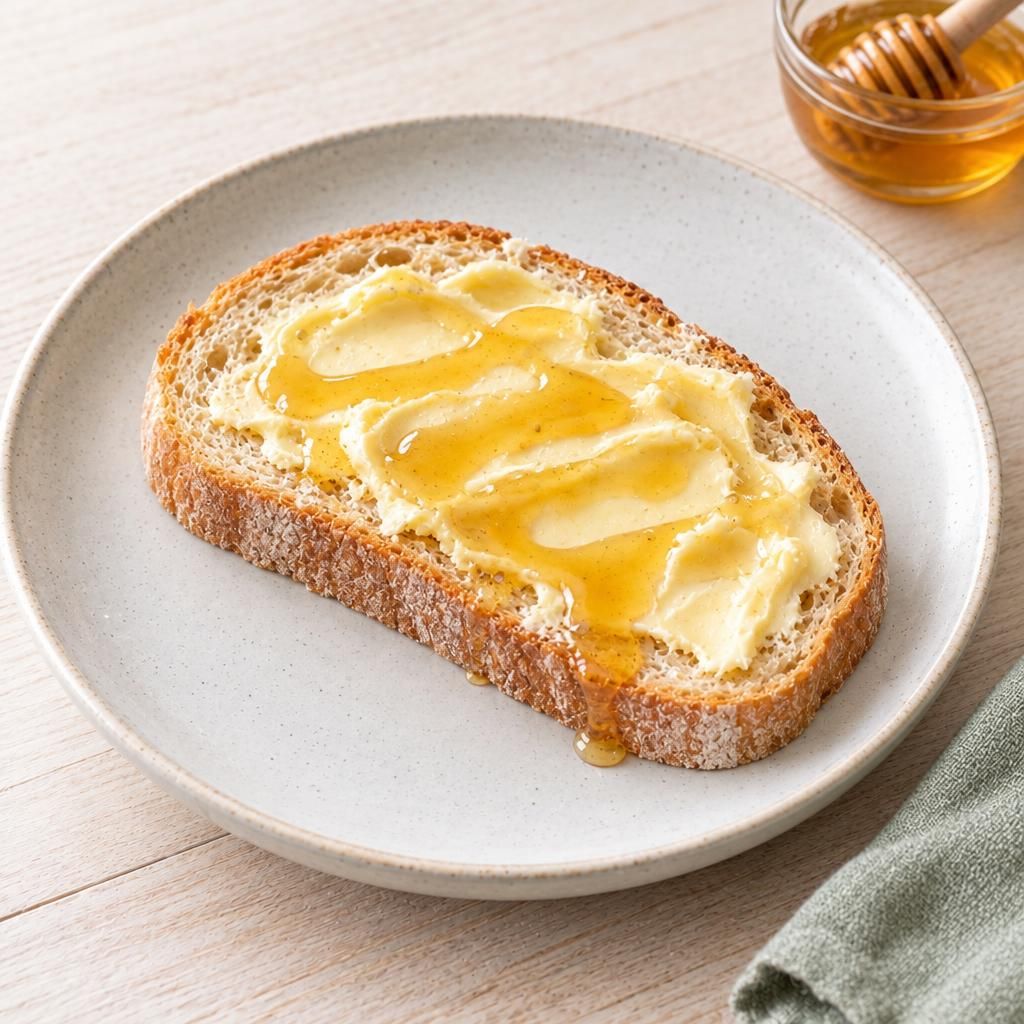 Butterbrot mit Honig