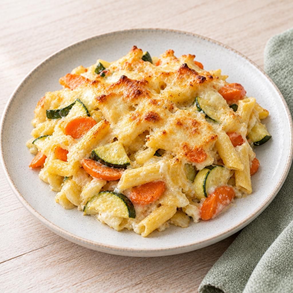 Nudel-Karotten-Zucchini-Auflauf
