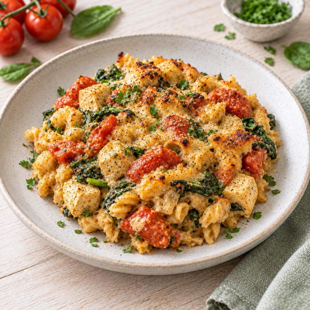 Veganer Nudelauflauf