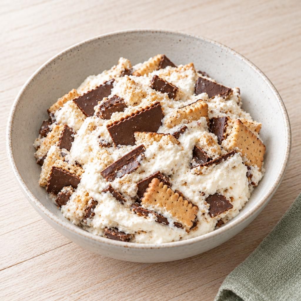 Milchschnitte-Creme mit Schokokeks