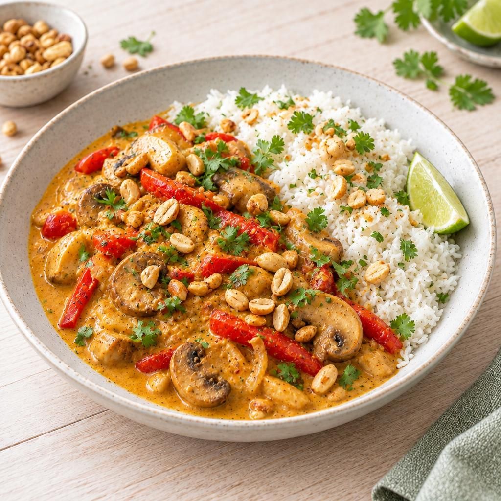 Würziges Curry mit Reis