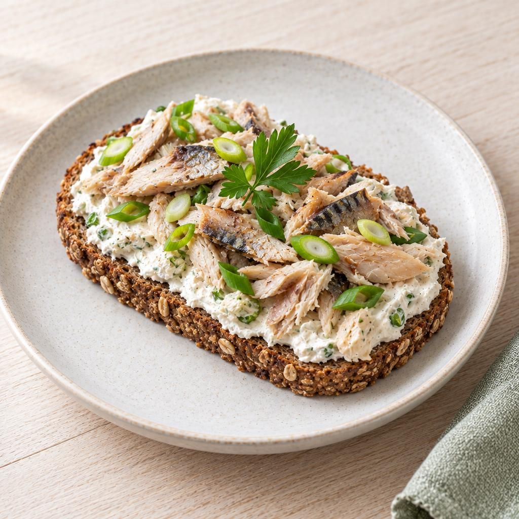 Brot mit Makrelenaufstrich