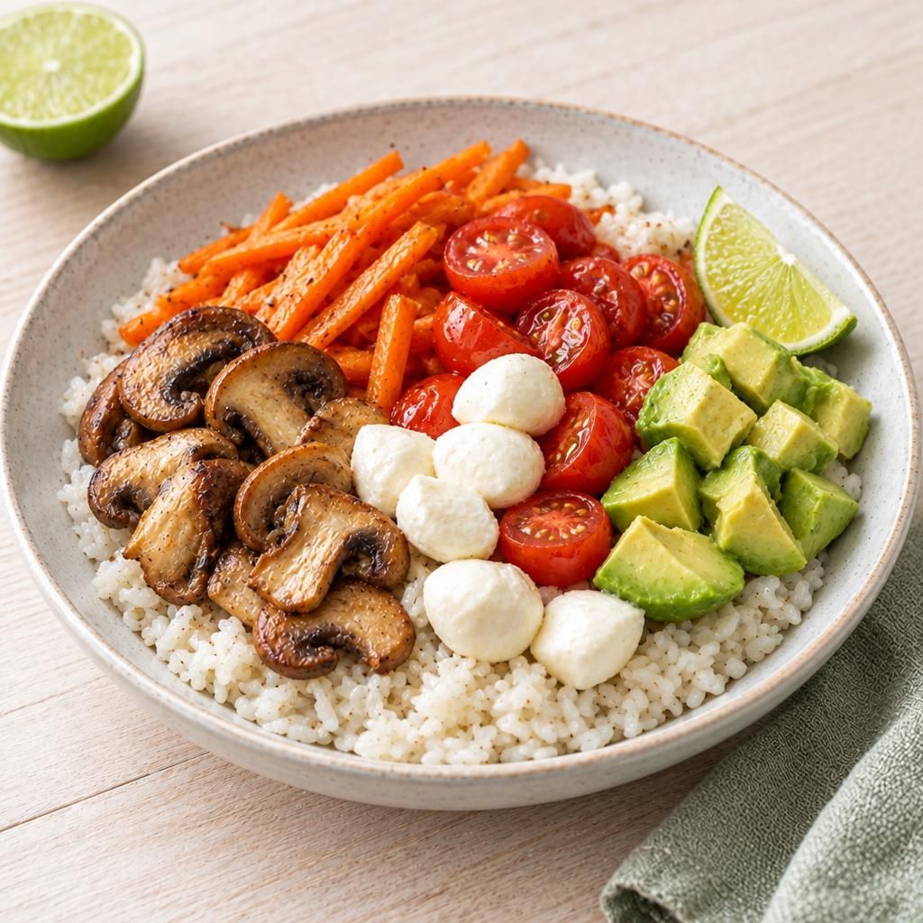 Gemüsebowl mit Reis