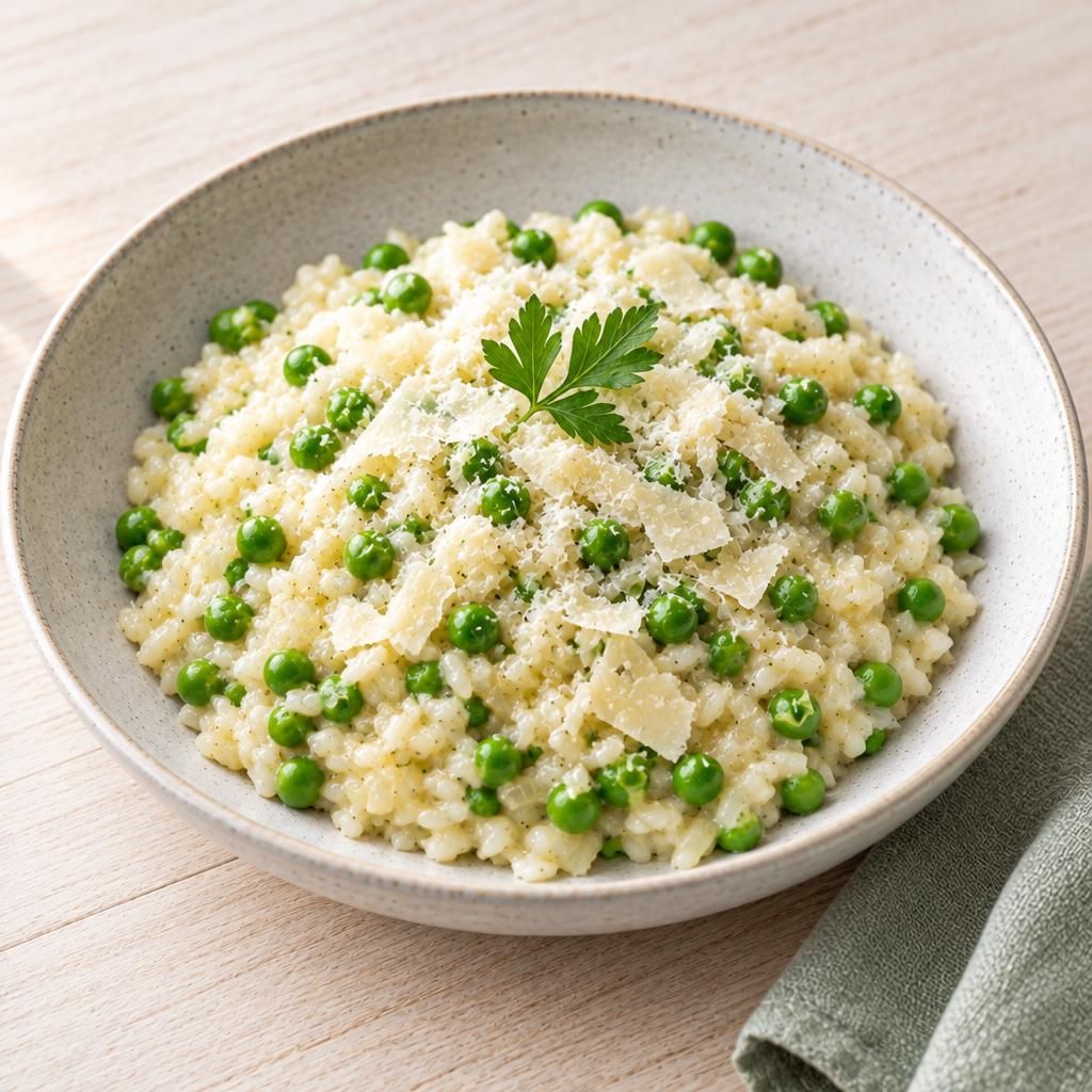 Risotto mit Erbsen