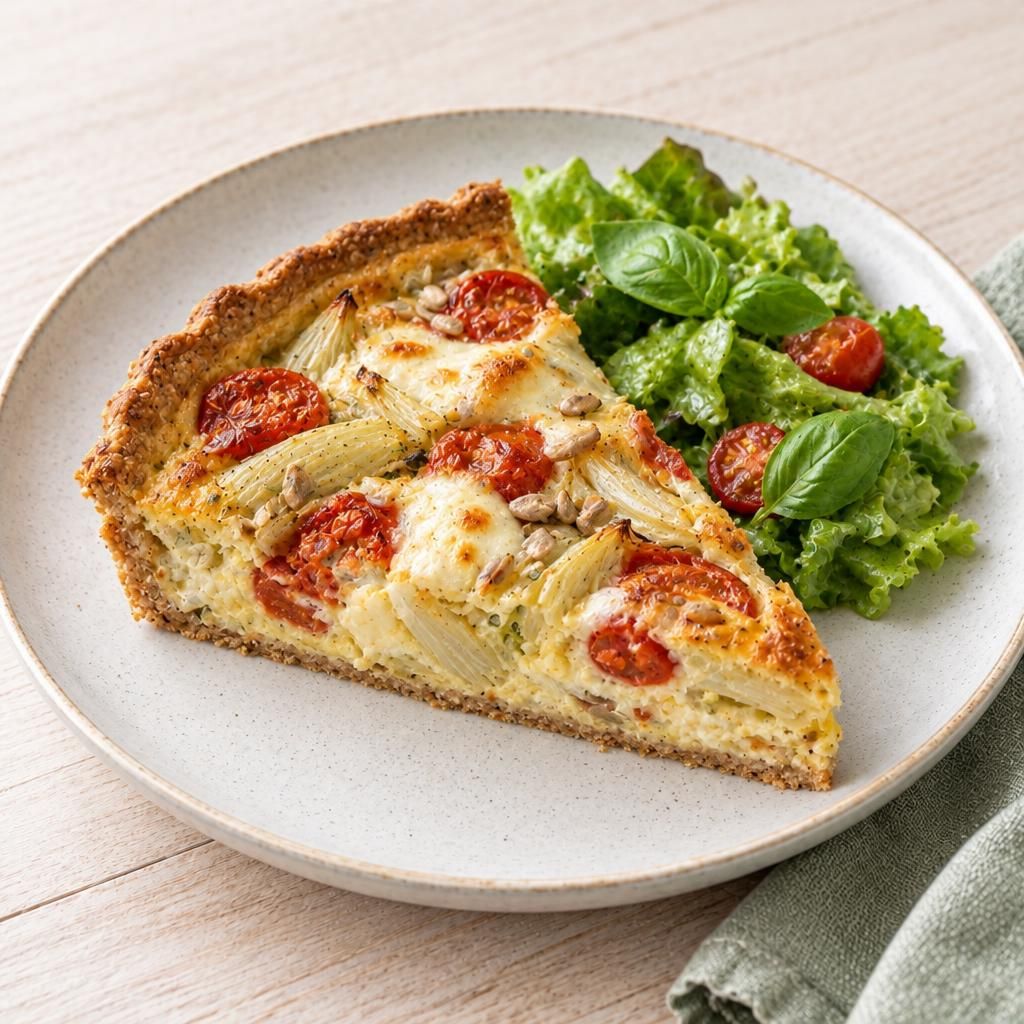 Quiche mit Fenchel und Tomaten