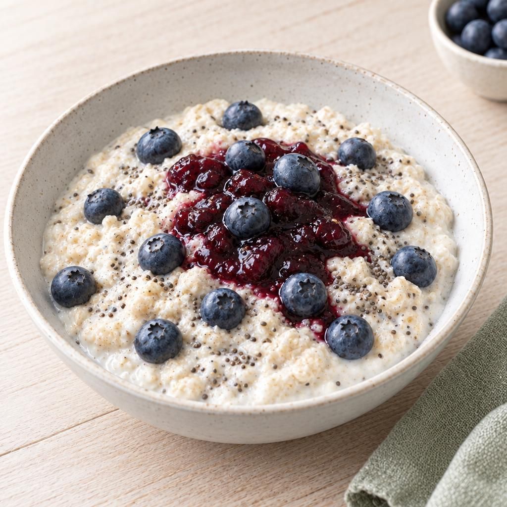 Porridge mit Marmelade