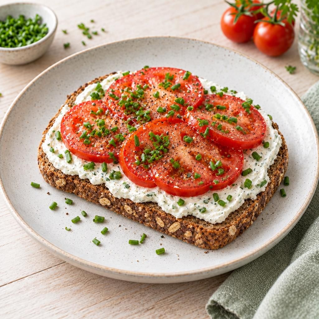 Tomaten-Frischkäse-Brot