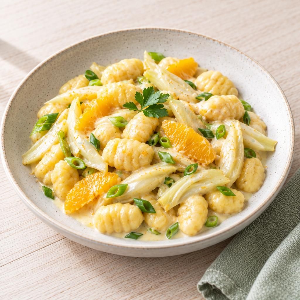 Gnocchi mit Orangensoße