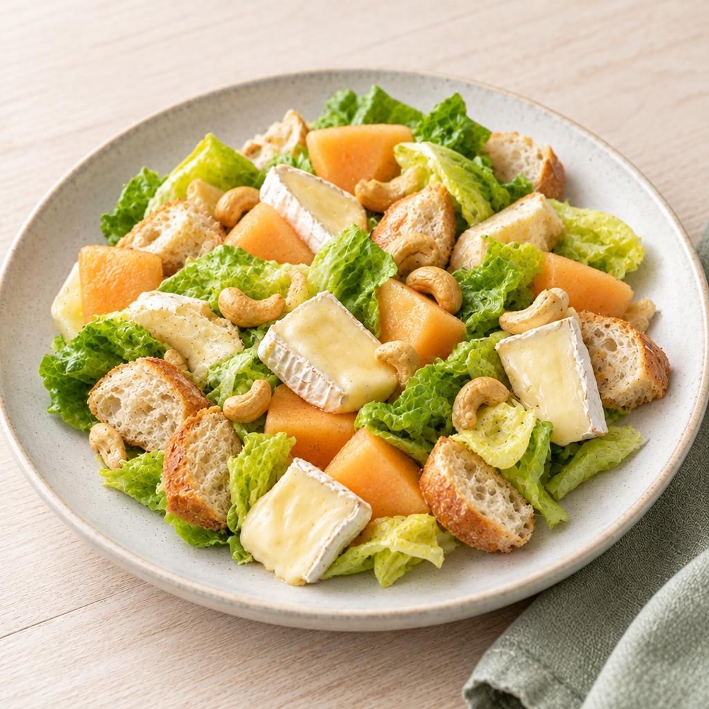 Melonensalat mit Camembert