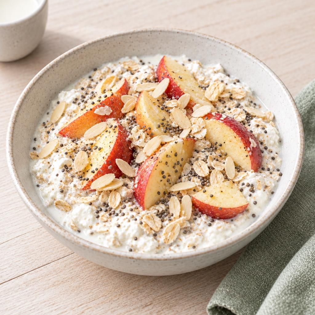 Müsli mit Apfel