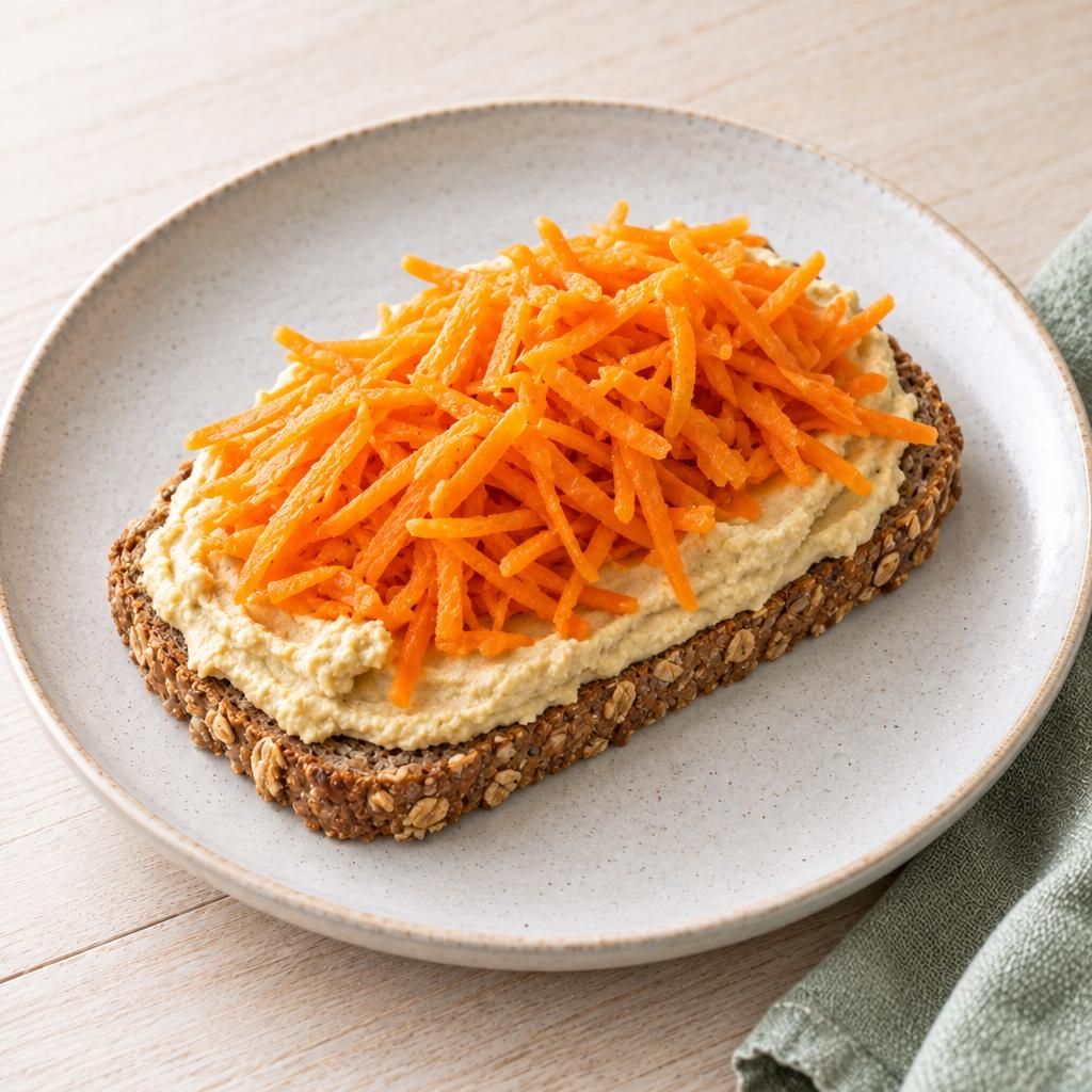 Hummus-Möhren-Brot