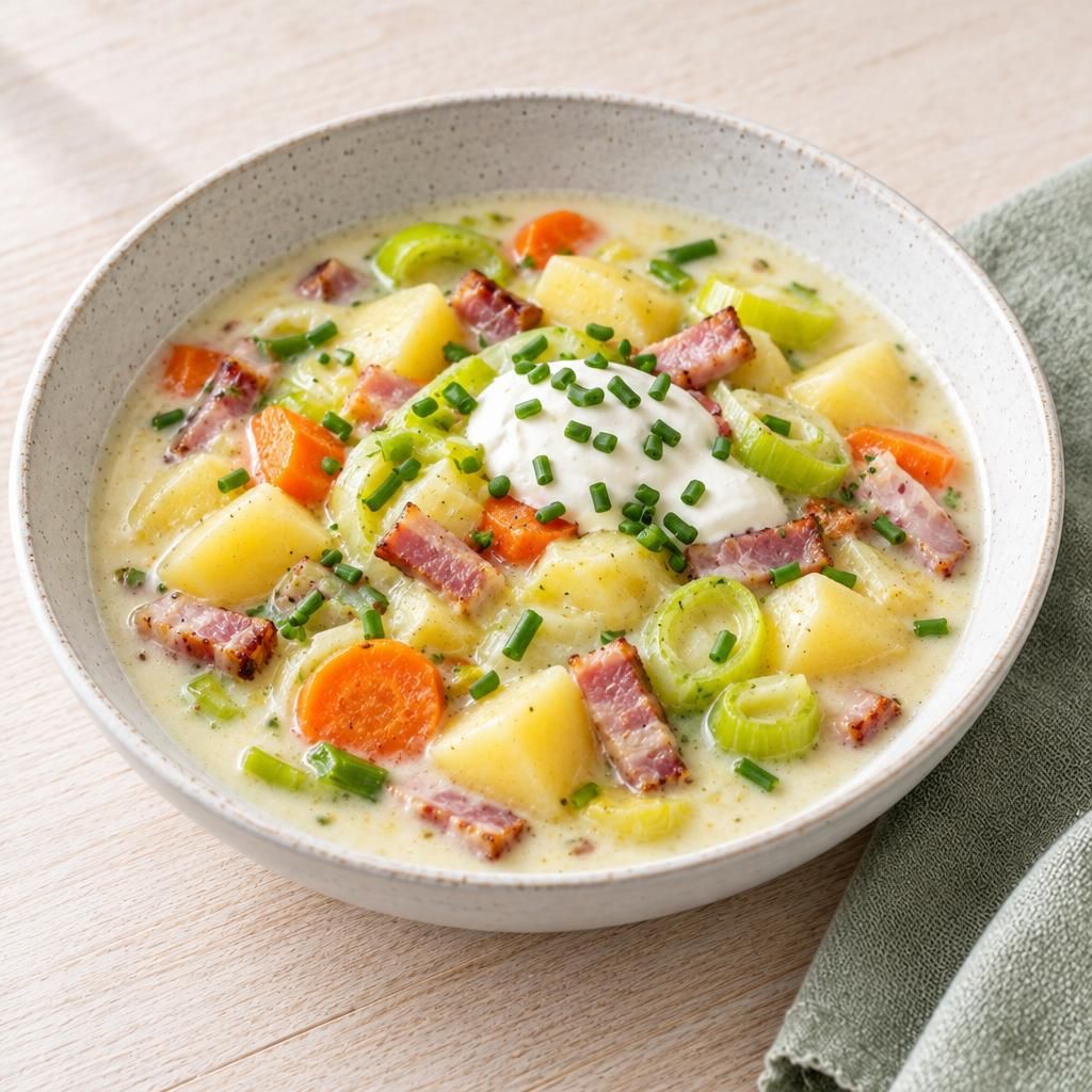 Kartoffel-Lauchsuppe