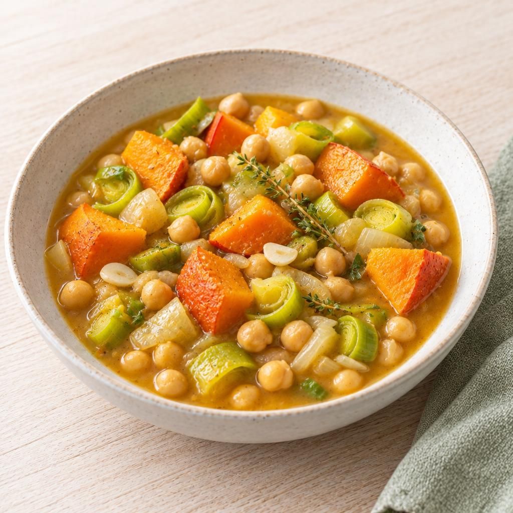 Kichererbsentopf mit Kürbis