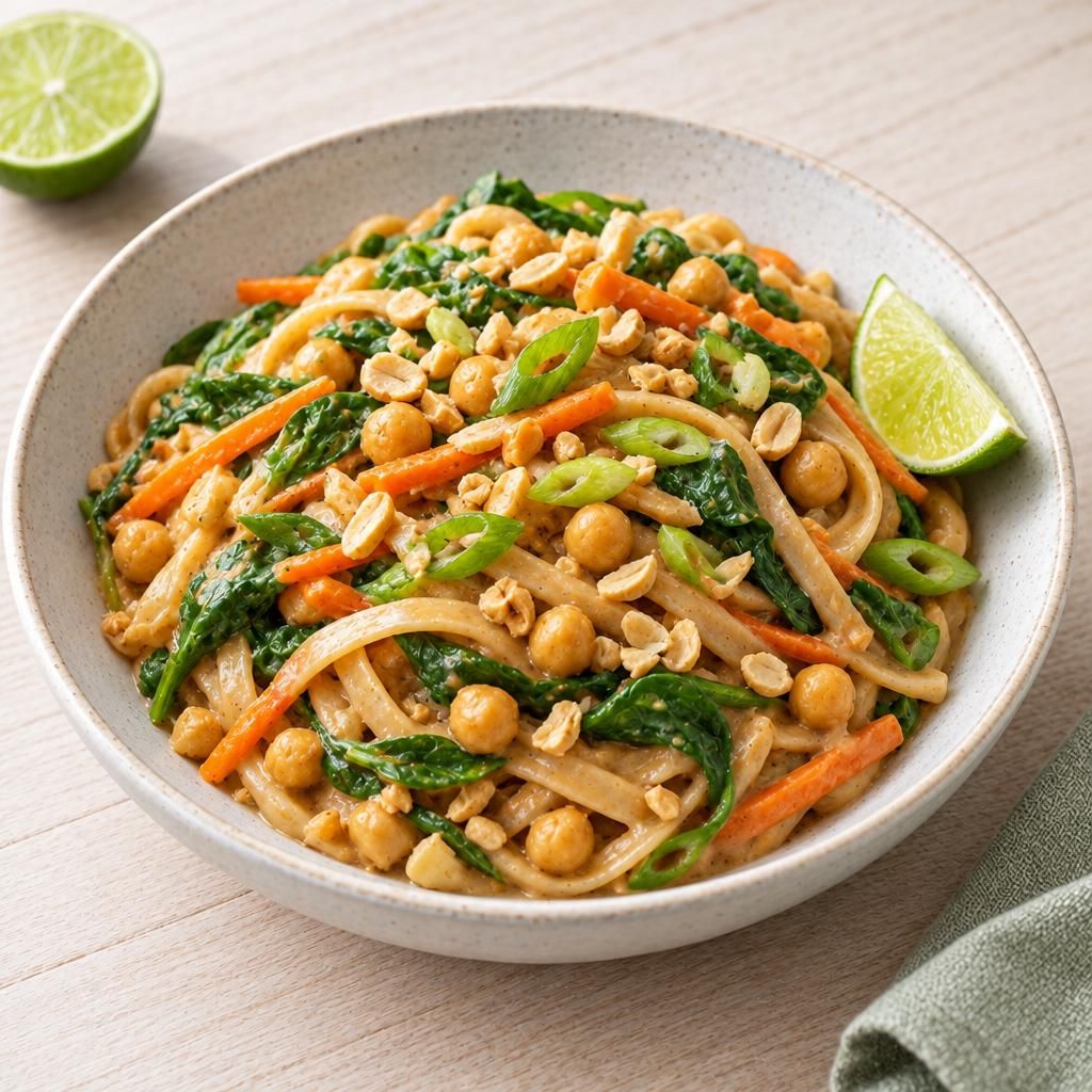 Asia-One-Pot-Pasta mit Kichererbsen