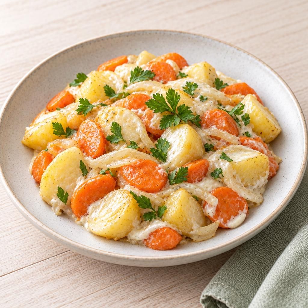 Karotten-Kartoffel-Pfanne