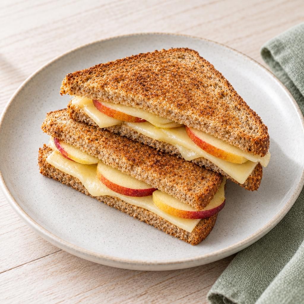 Butterkäse-Apfel-Sandwich