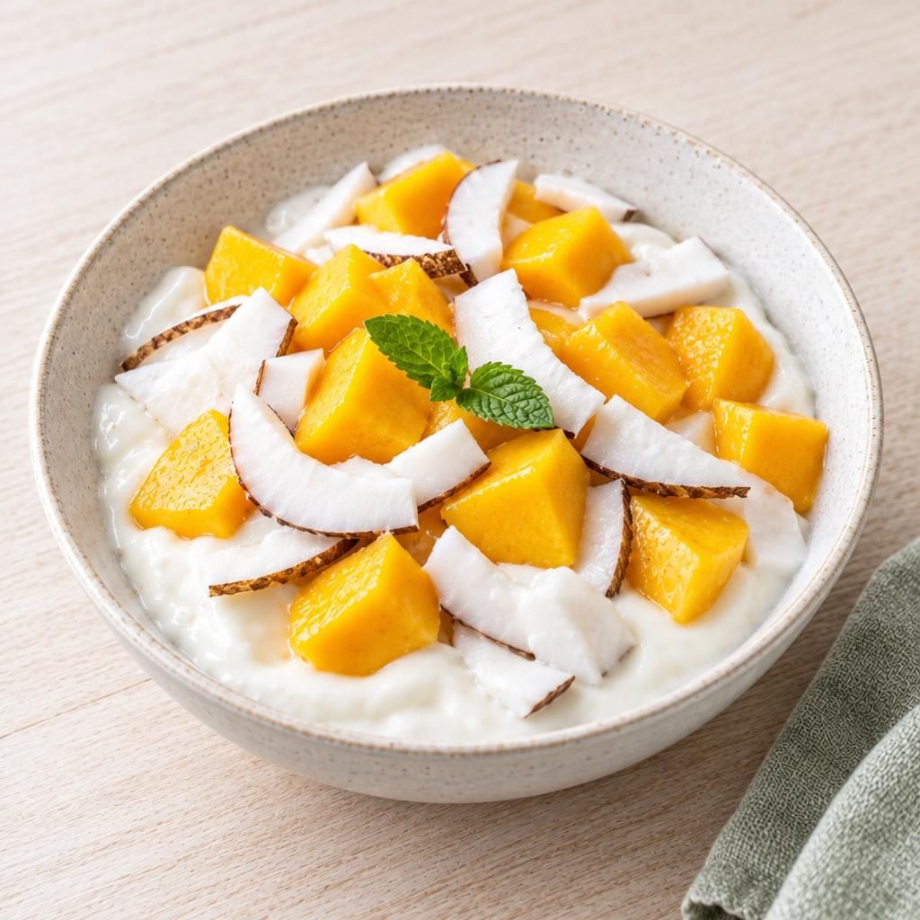 Dessert mit Kokos