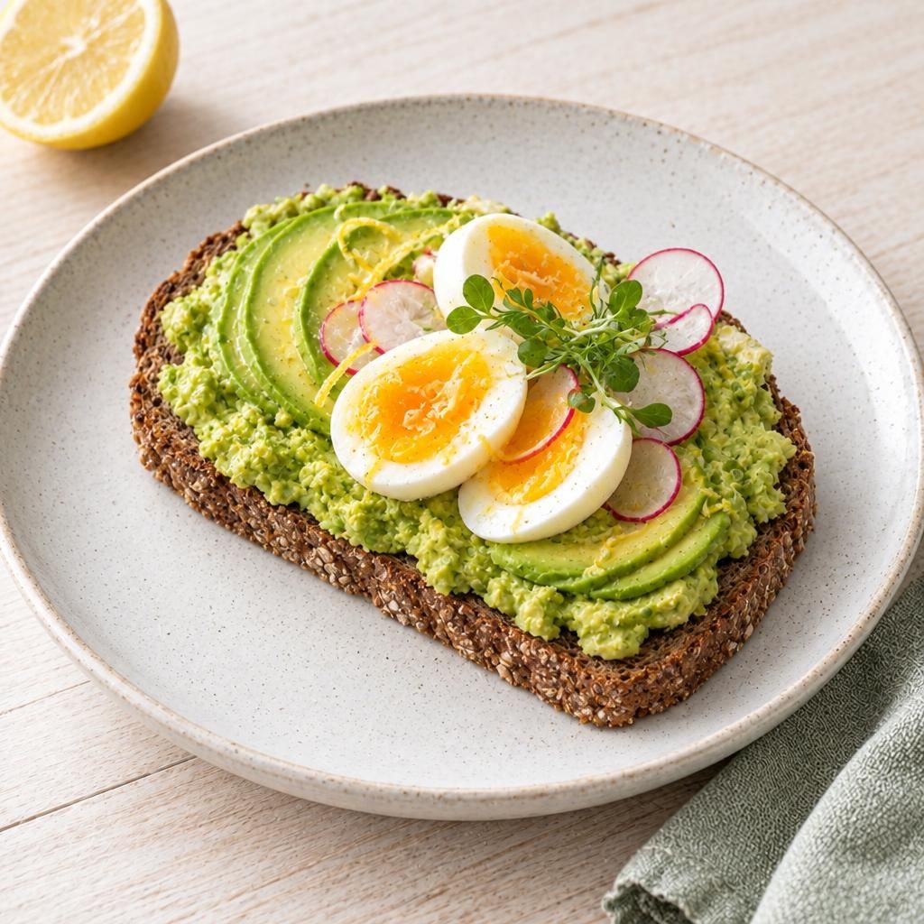 Belegtes Brot mit Avocado