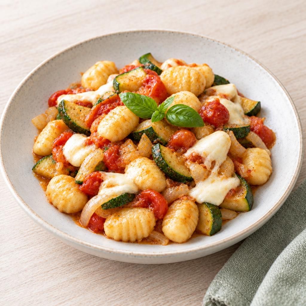 Gnocchi mit Zucchinigemüse