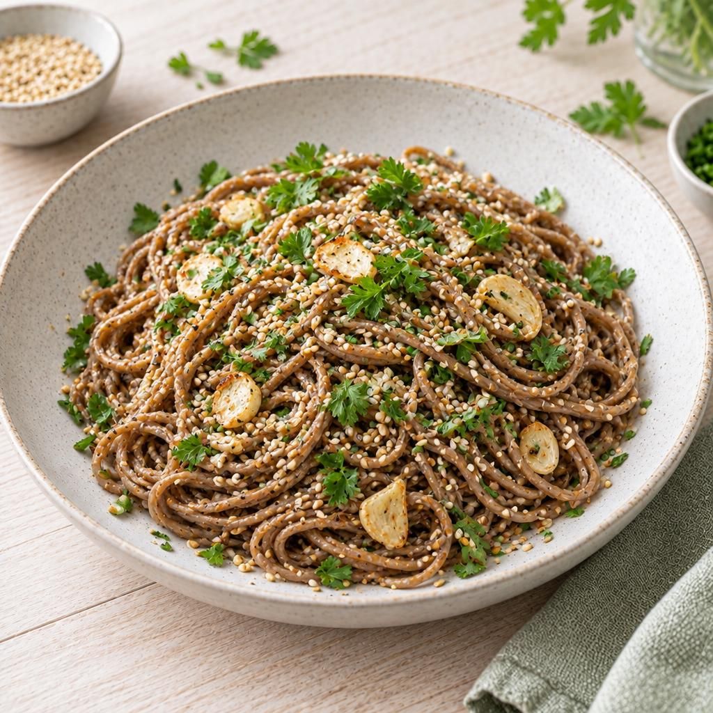 Soba-Nudeln mit Sesam