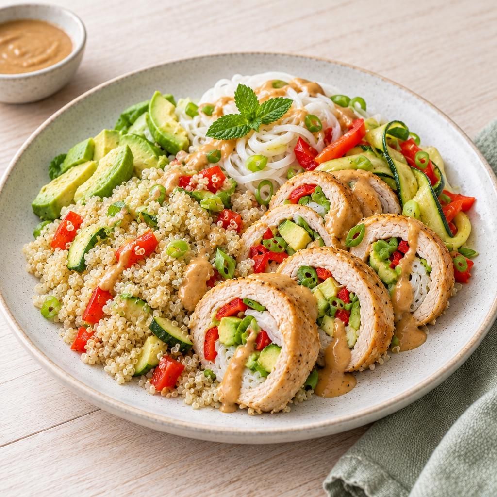 Hähnchen-Quinoa-Röllchen
