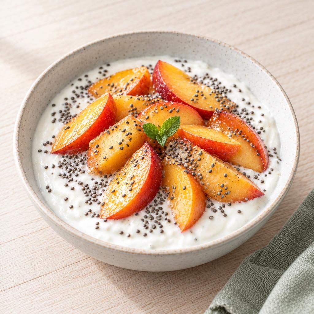 Joghurt mit Pfirsich