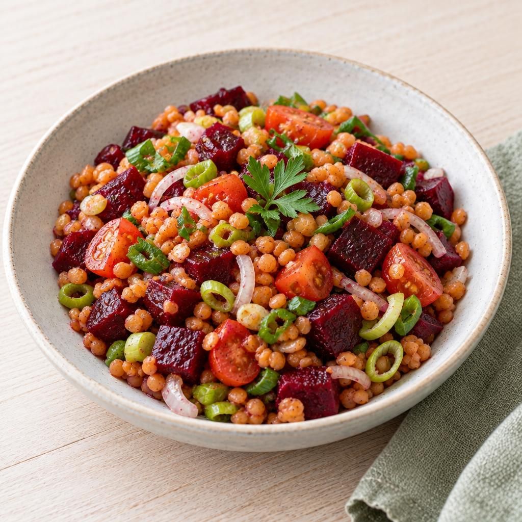 Rote-Linsen-Salat mit Roter Bete