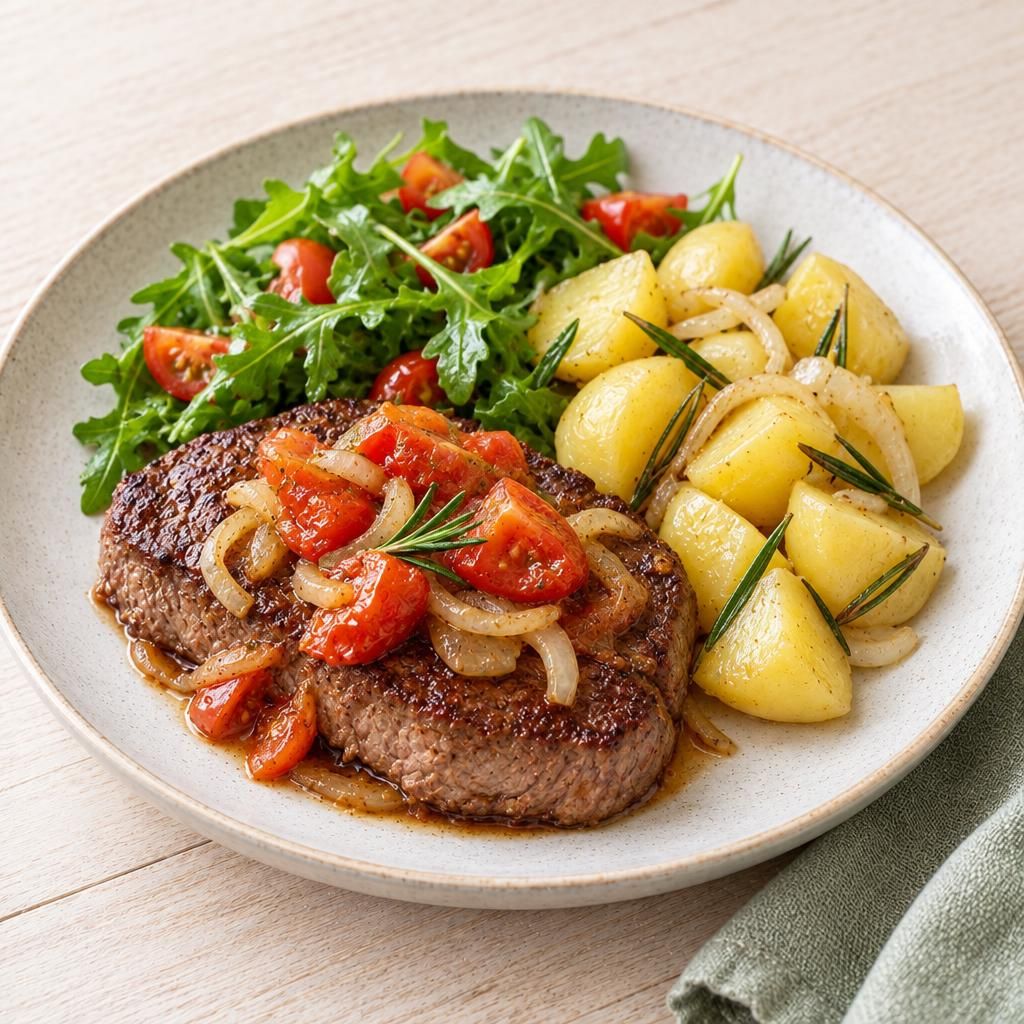 Rindersteak mit Rosmarinkartoffeln