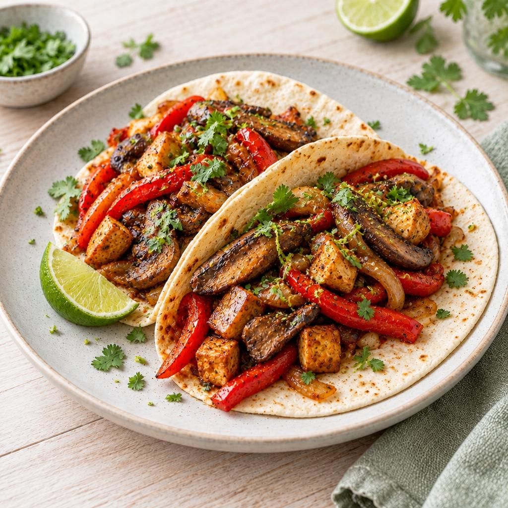 Vegane Portobello Fajitas