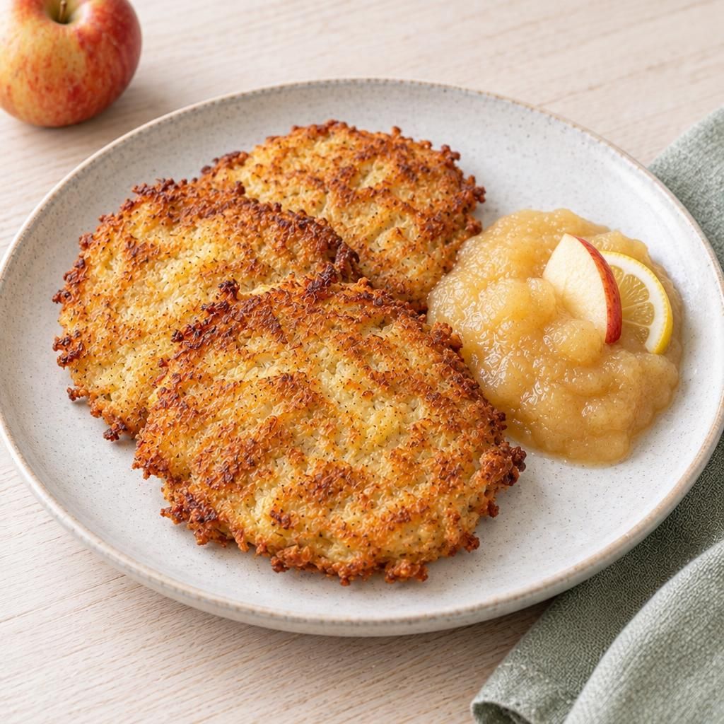 Reibekuchen mit Apfelmus