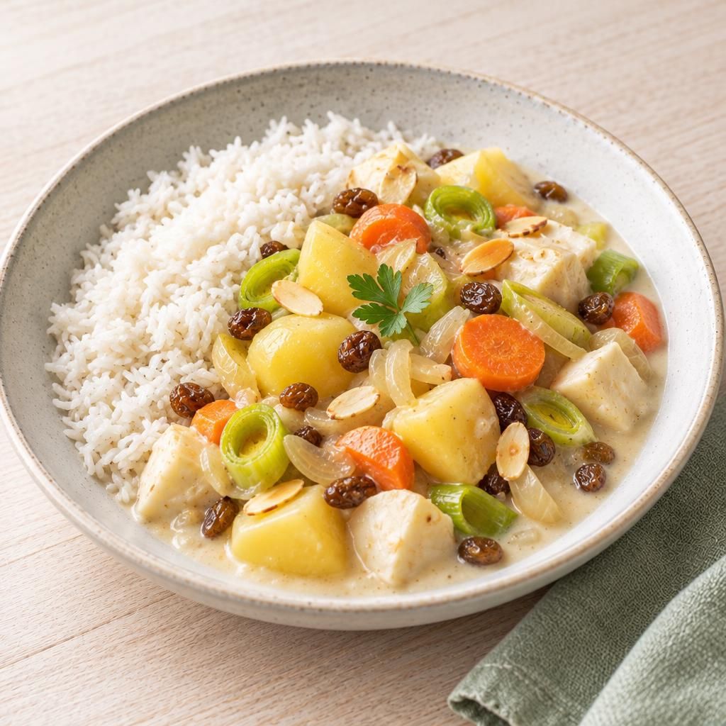 Gemüse-Ragout in Kokossoße