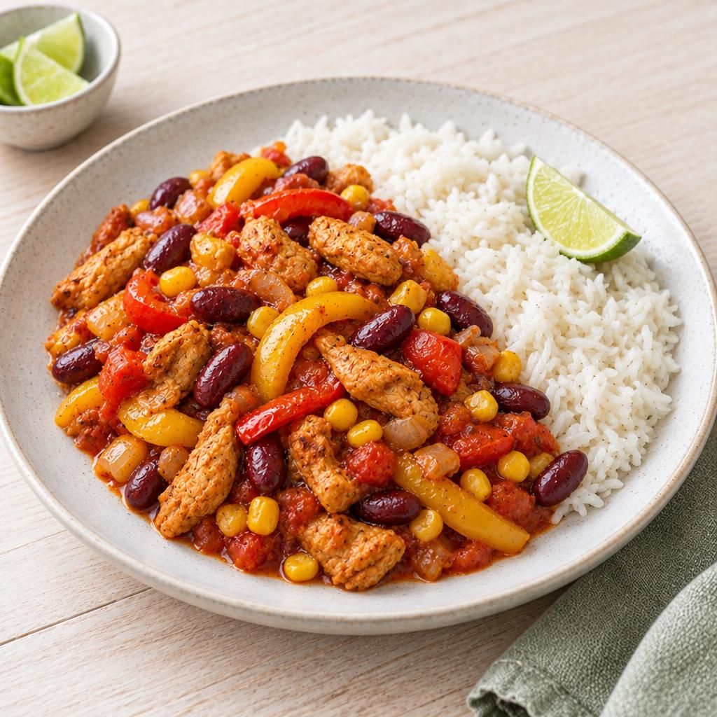 Veggie-Mexicana-Pfanne mit Reis