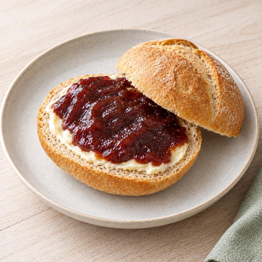 Pflaumenmus-Brötchen (vegan)