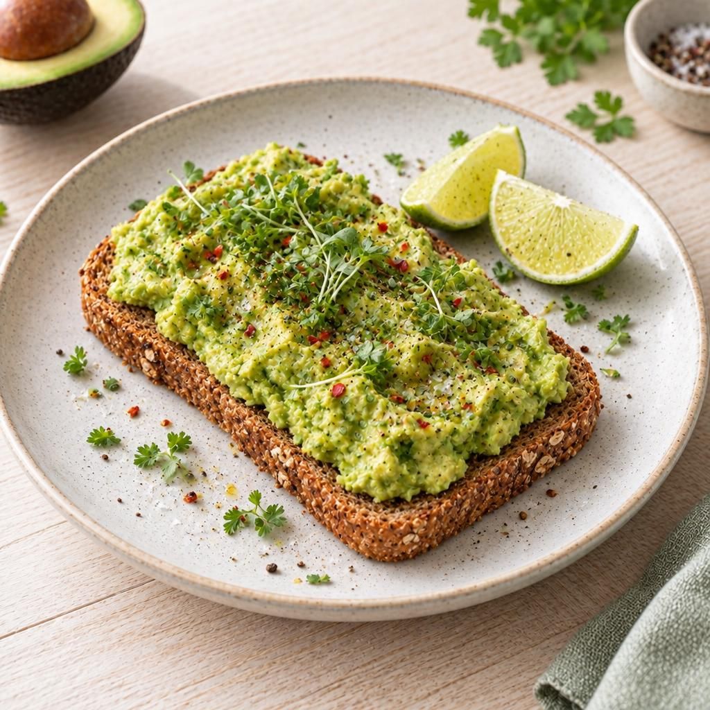 Toastbrot mit Guacamole