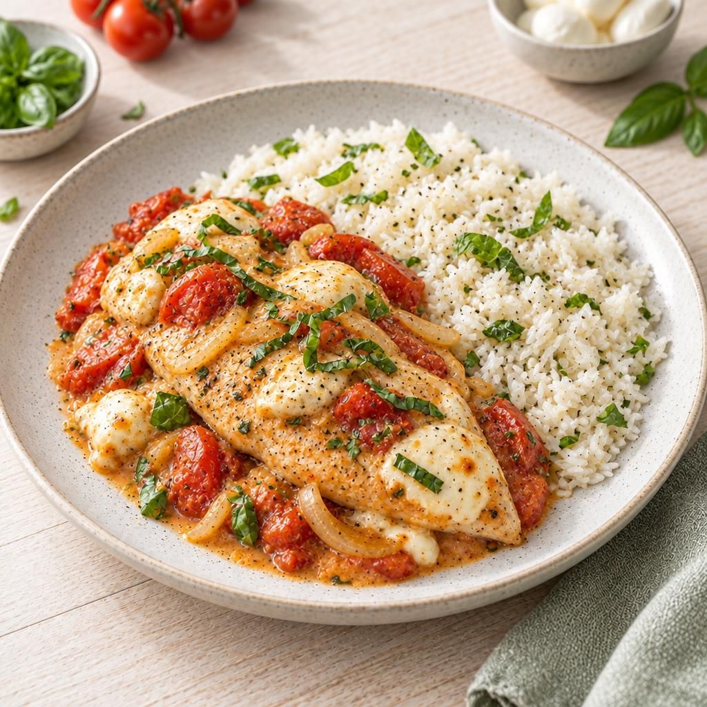 Toskana-Hähnchen mit Reis