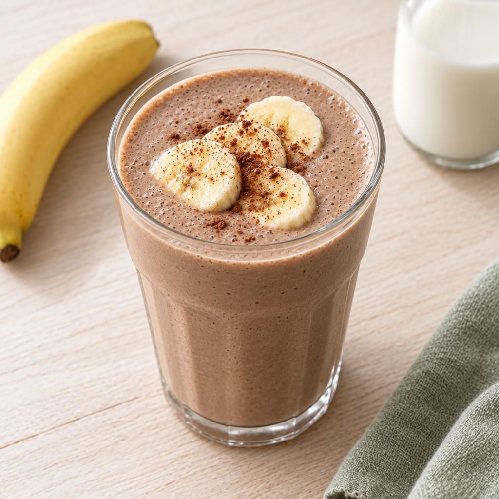 Kakao-Bananen-Shake (laktosefrei)