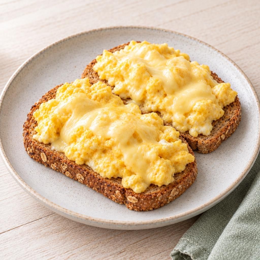 Rührei-Käse-Toast